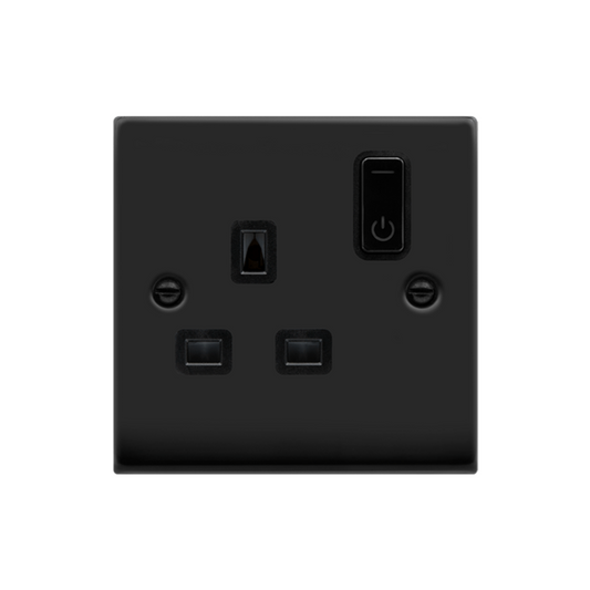 Matt Black Zigbee Smart Socket